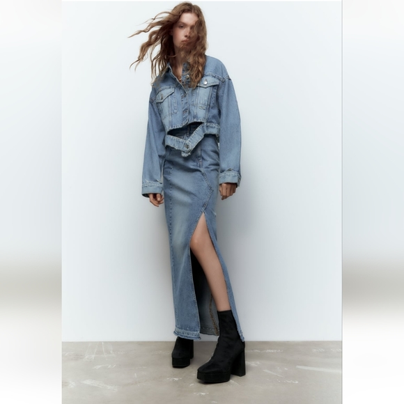 ZARA  platform heeled ankle boots - Picture 5 of 9